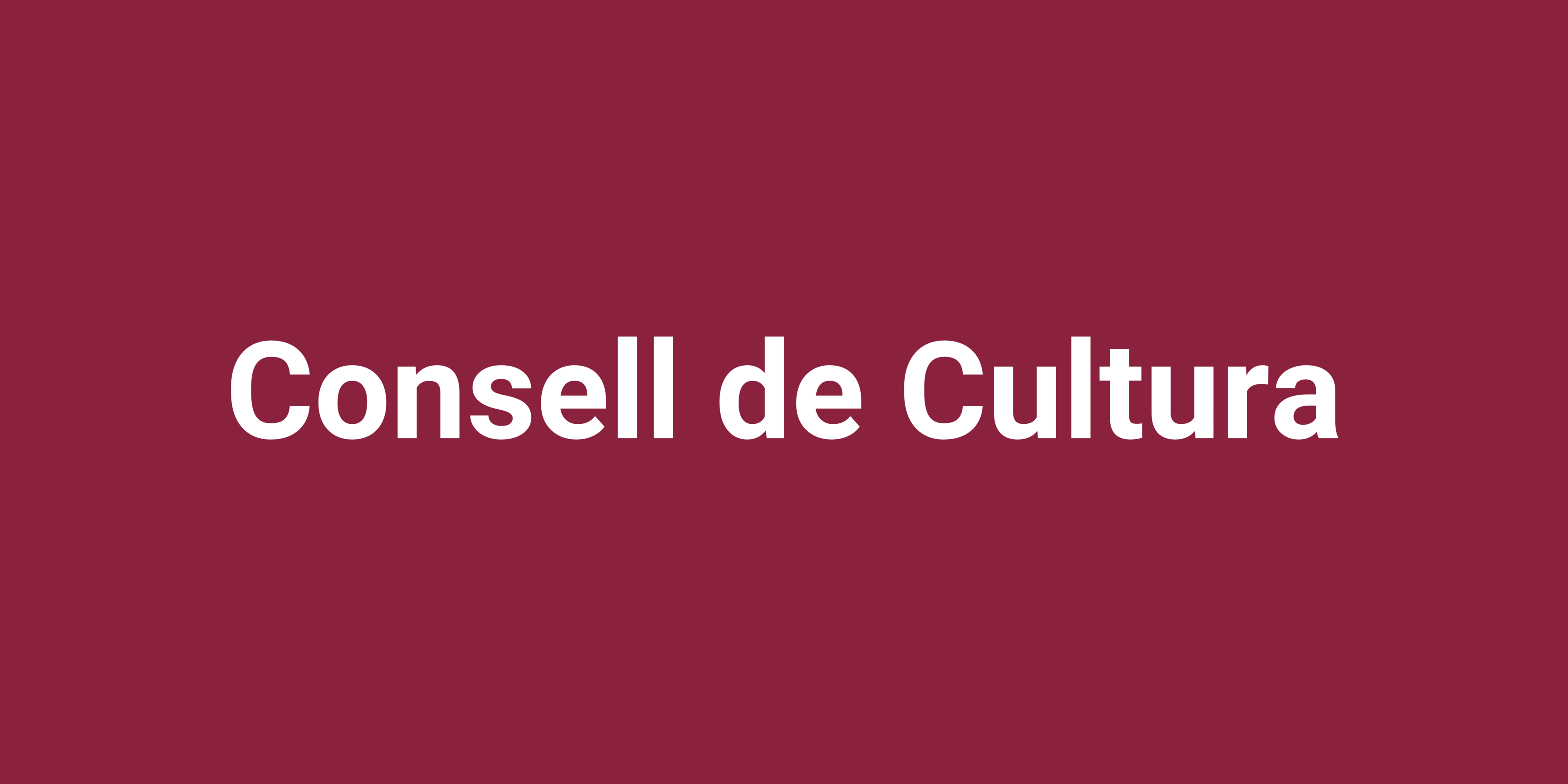 Imatge pels mitjans: Consell de Cultura