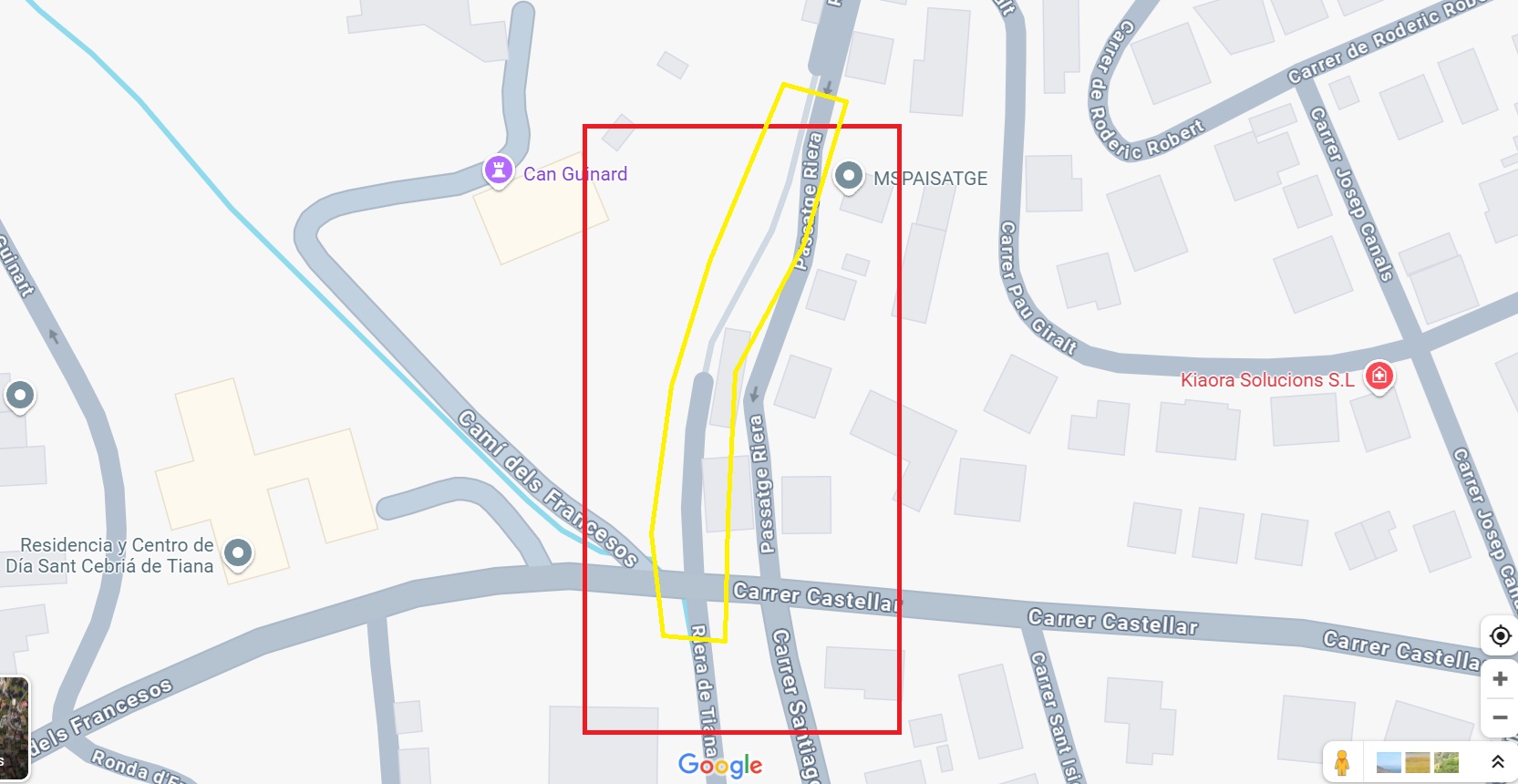Imatge pels mitjans: Pavimentació tram Riera de Tiana