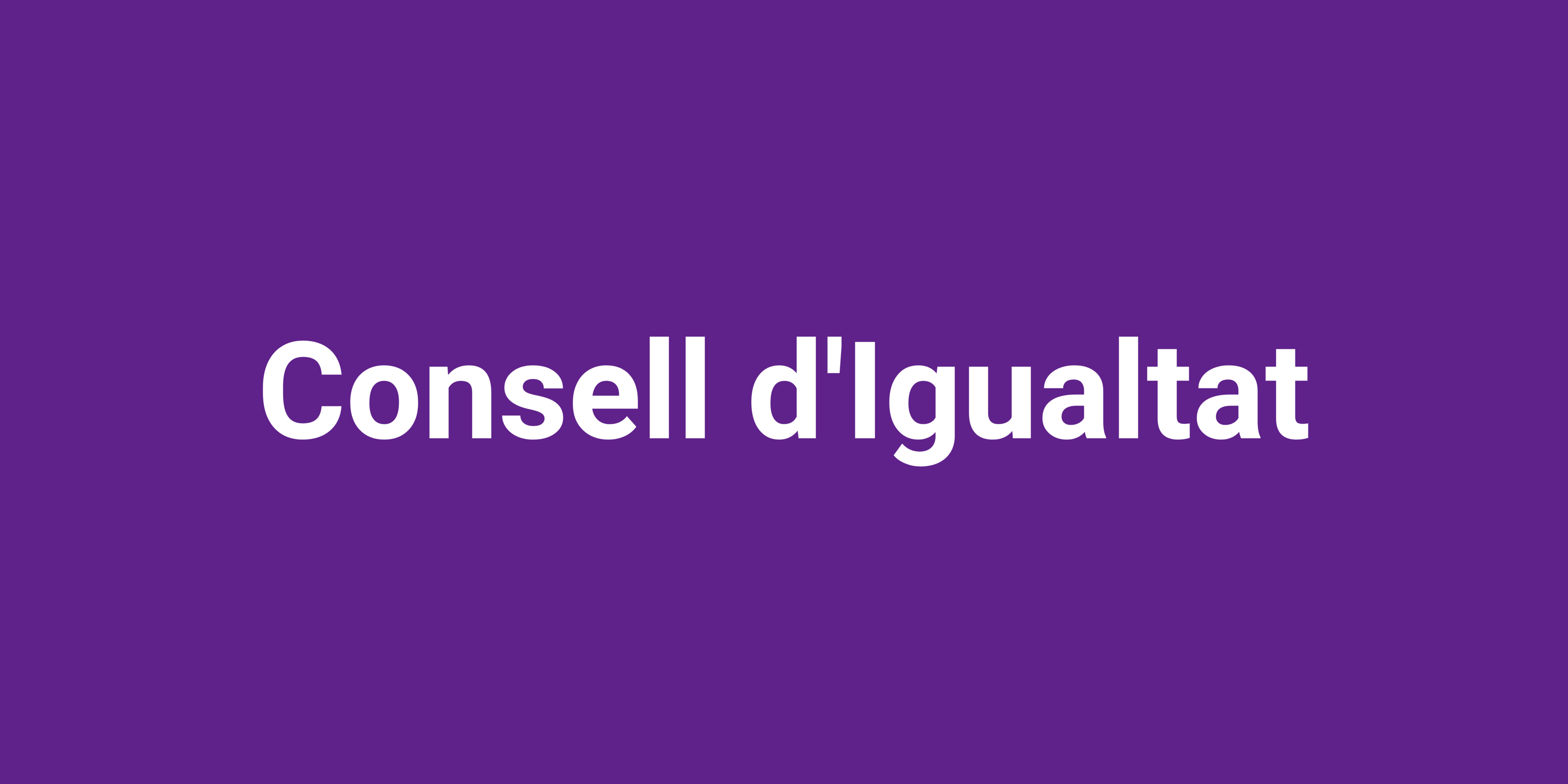 Media picture: Consell d&#39;Igualtat