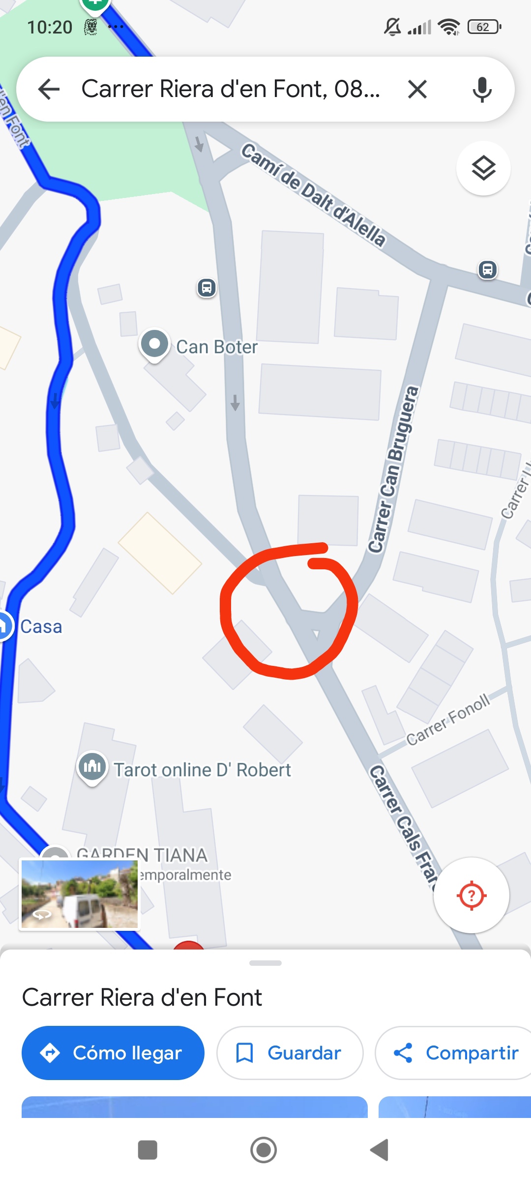 Imatge pels mitjans: Accesibilidad riera d'en font desde Carrer Dels frares