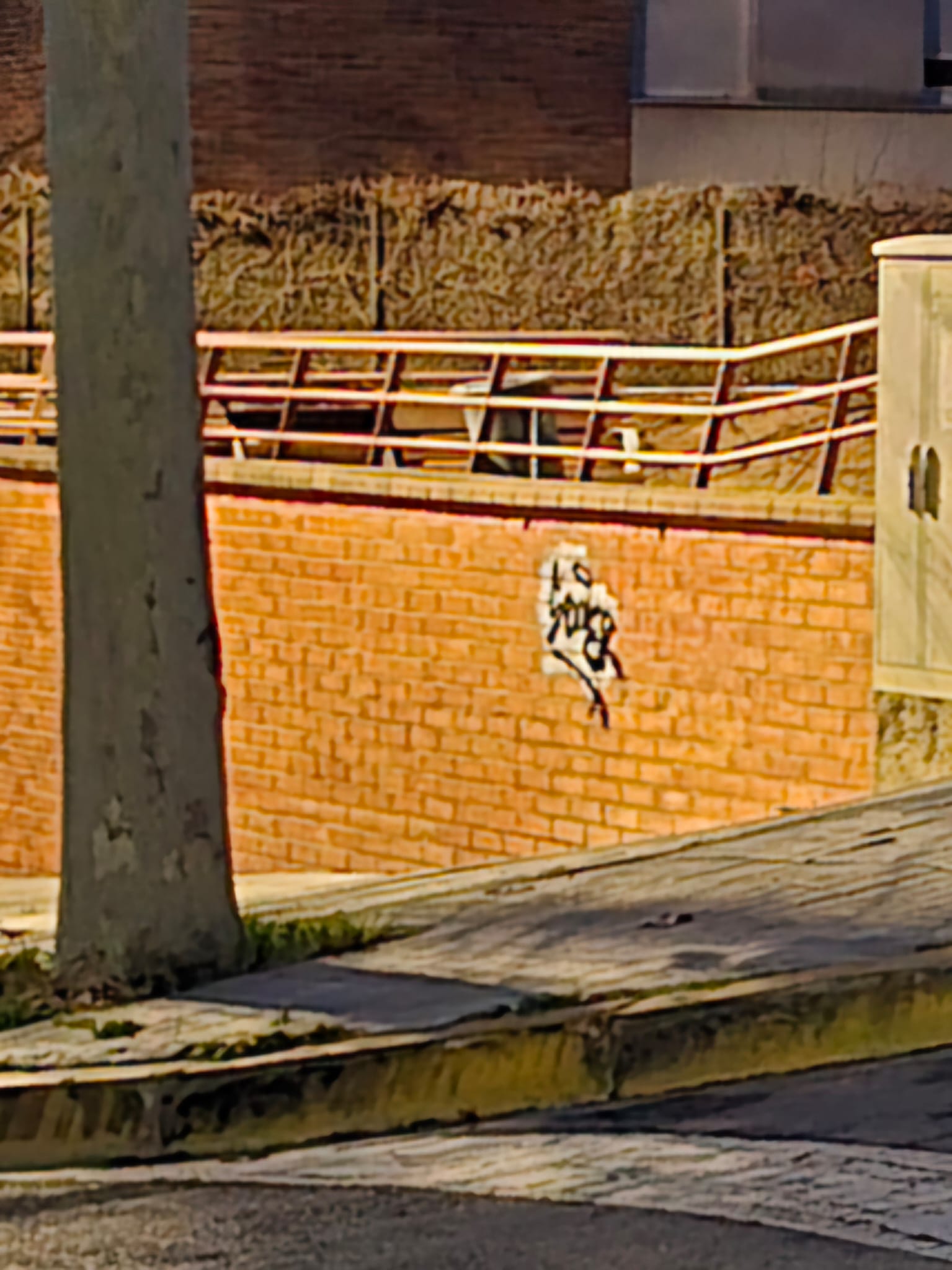 Imatge pels mitjans: Netejar grafitis de les parets dels edificis i habilitar paret específica